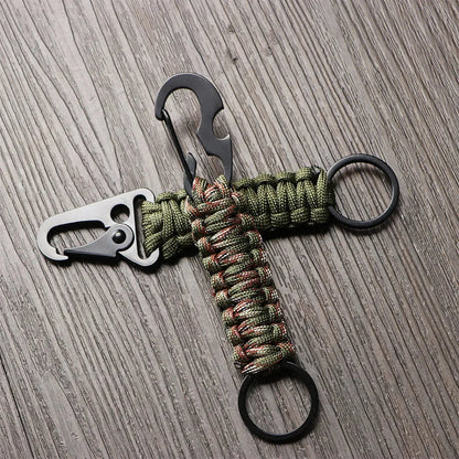 Military Paracord Survival Keychain